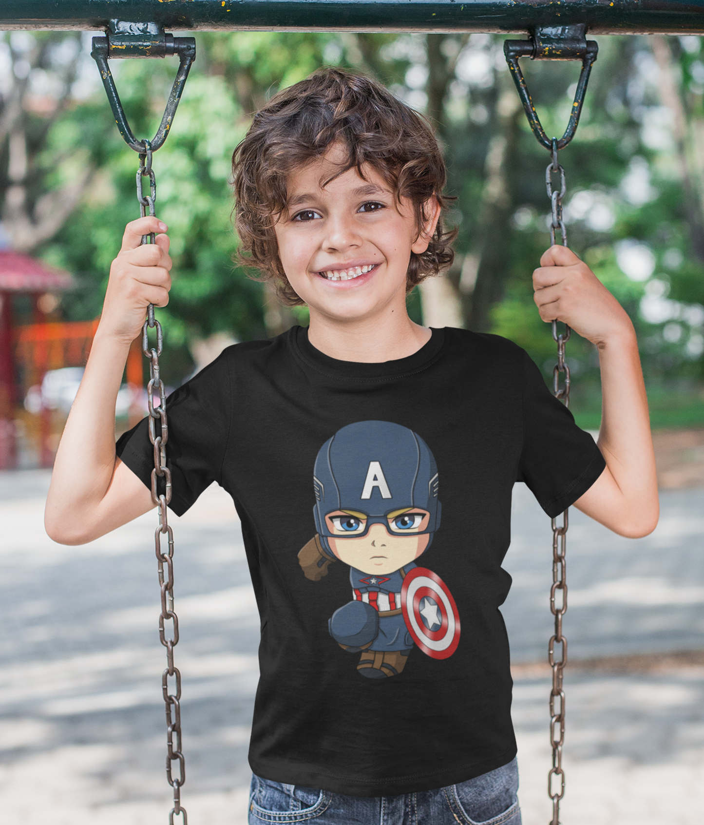 Kids Captain America Cartoon Tee