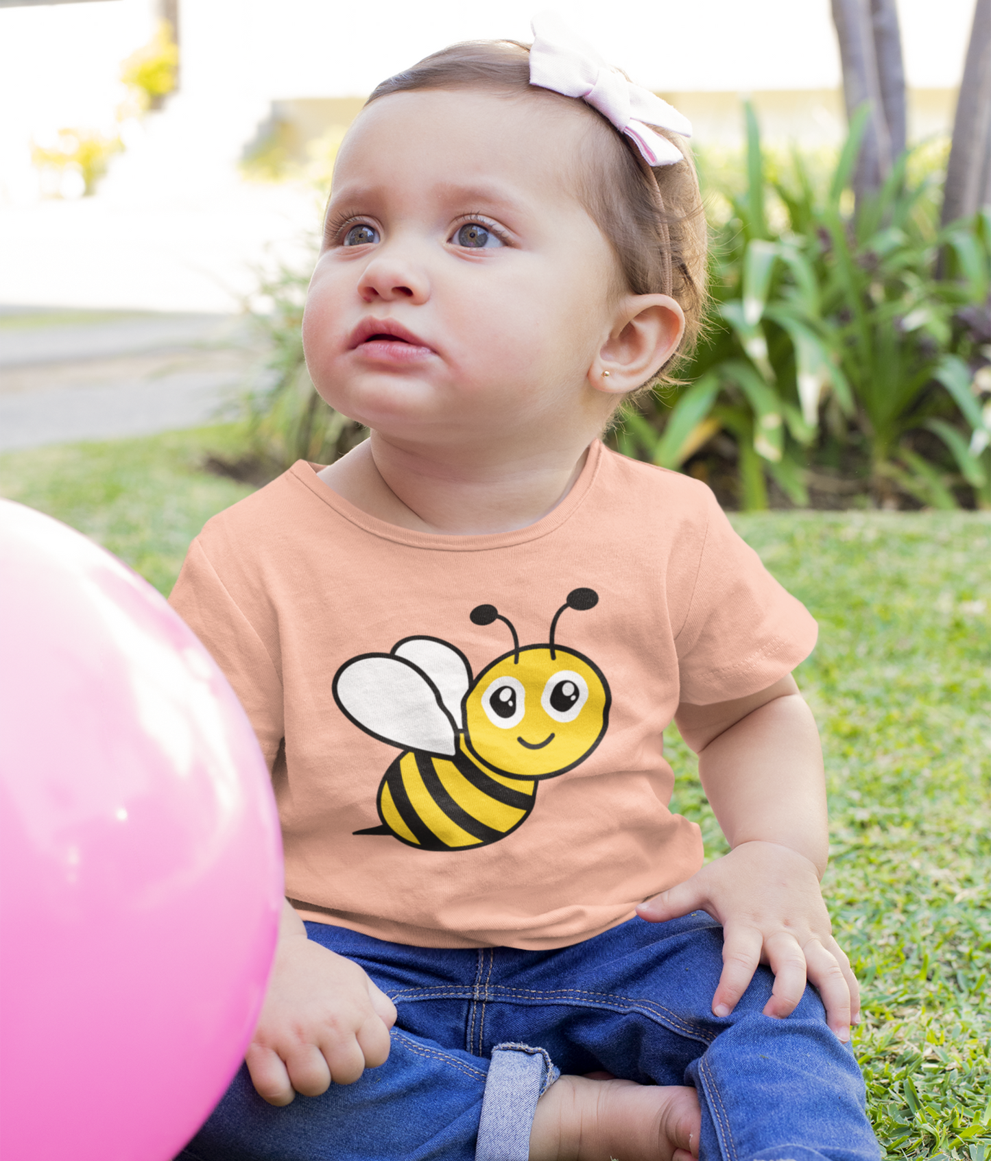 Cute Cartoon Bee Print for for Girls