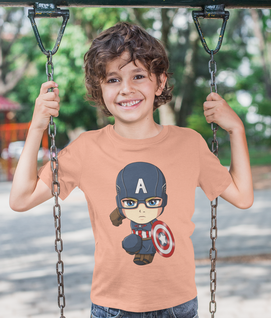 Kids Captain America Cartoon Tee