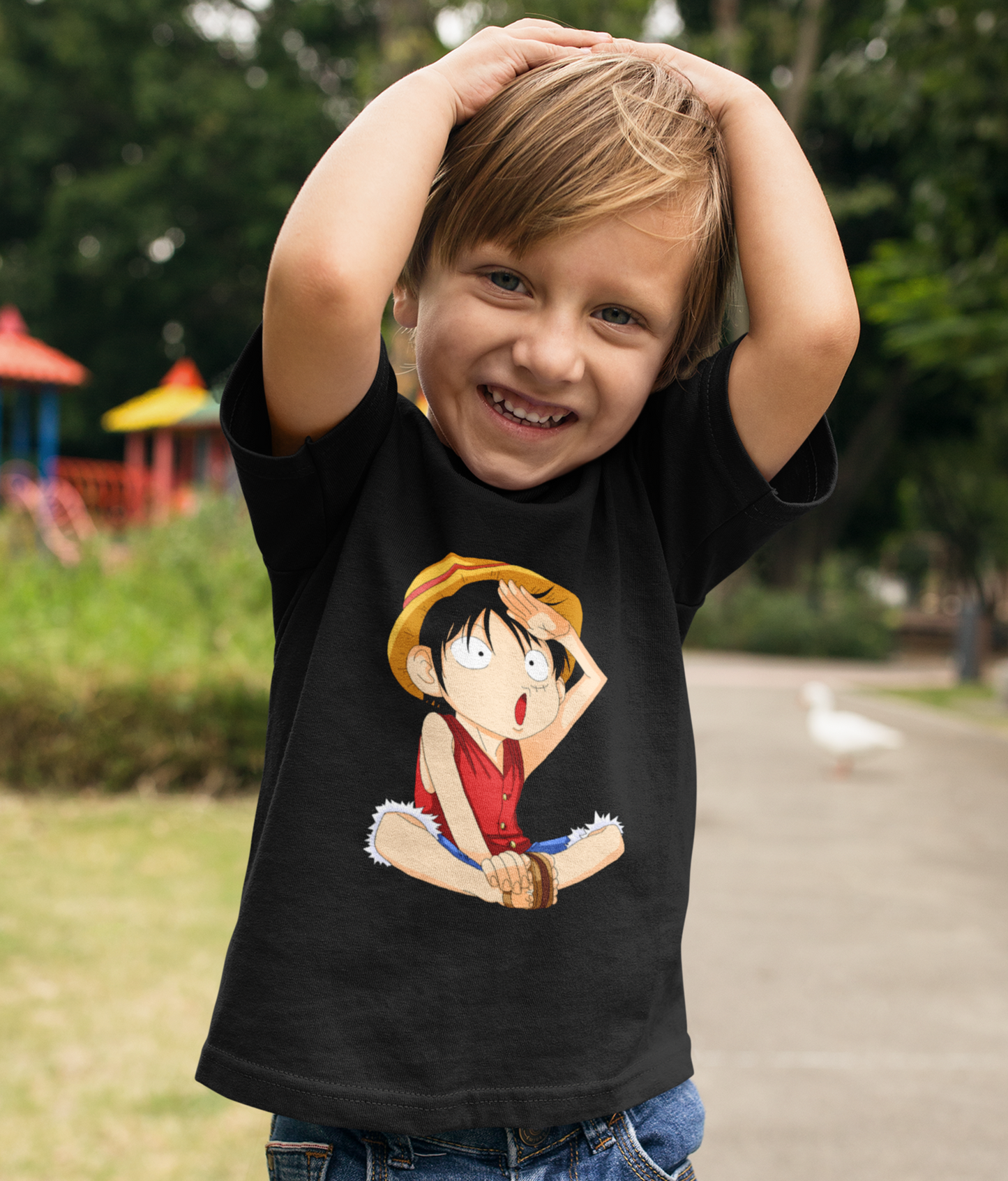 Monkey D. Luffy Printed T-Shirt for Kids