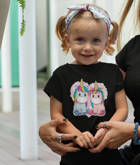 Two Unicorns T-Shirt for Girls