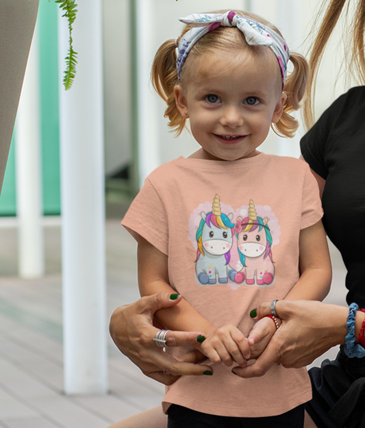 Two Unicorns T-Shirt for Girls