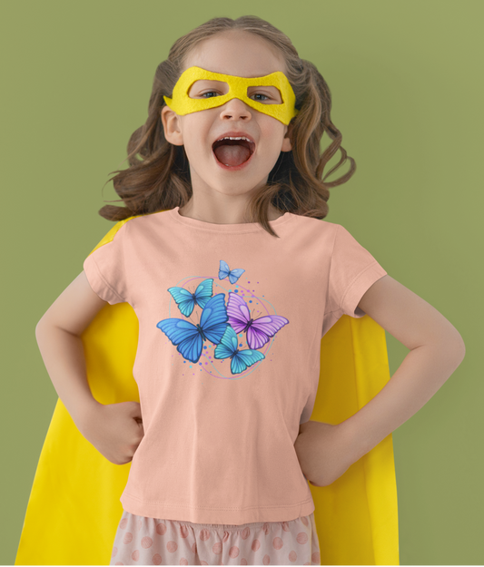 Butterfly Print Baby Girl T-shirt