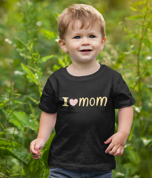 I Love You Mom Printed T-shirt For Boys