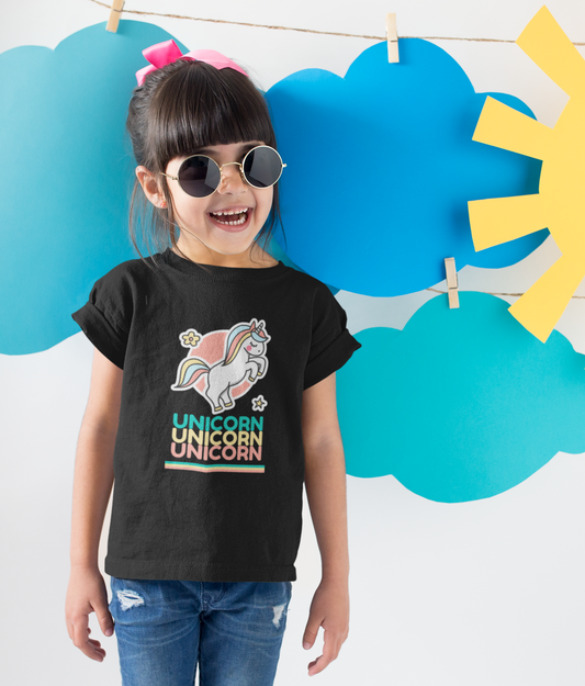 Kidiwoo Unicorn Print Girls T-shirt